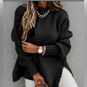Chic Black Turtleneck Sweater